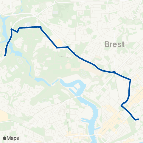 Bibus Bus de Remplacement de la Ligne B map