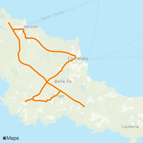 Belle-Île en Bus Automne map