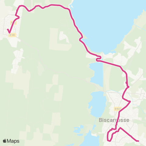 Biscabus Biscabus Zone industrielle - Gare rout. - Plage map