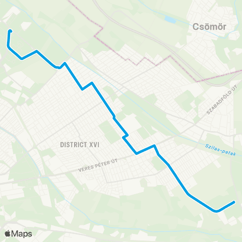 BKK Cinkotai Autóbuszgarázs / Újpalota, Nyírpalota Út map