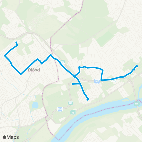 BKK Budatétény Vasútállomás (Campona) / Diósd, Búzavirág Utca map