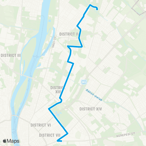 BKK Keleti Pályaudvar M / Káposztásmegyer, Szilas-Patak map