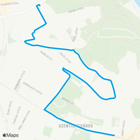 BKK Sánc Utca / Móricz Zsigmond Körtér M map