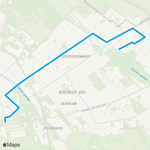 BKK Örs Vezér Tere M+H / Állás Utca map