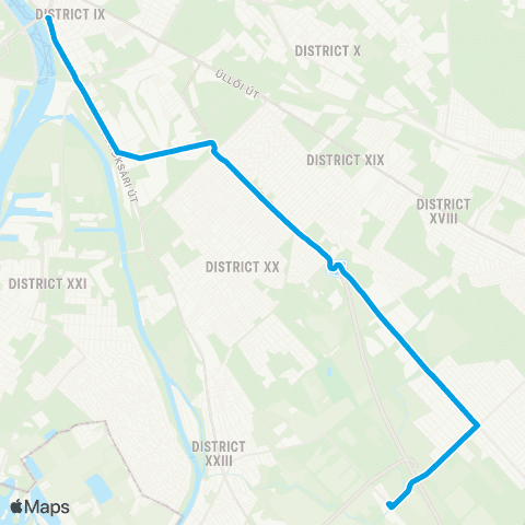 BKK Boráros Tér H / Víztorony Tér map