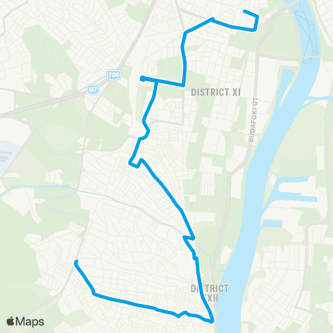 BKK Móricz Zsigmond Körtér M / Balatoni Út / Háros Utca map