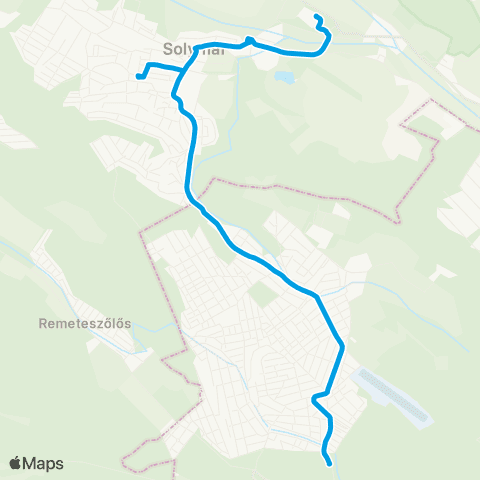 BKK Hűvösvölgy / Solymár, Auchan Áruház map