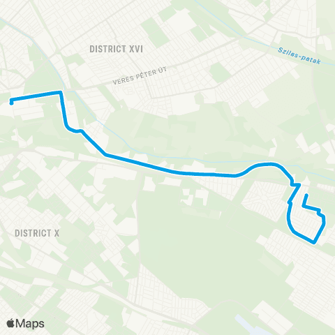 BKK Örs Vezér Tere M+H / Újlak Utca, Lakótelep map