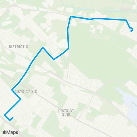 BKK Kispest, Vas Gereben Utca / Akadémiaújtelep, 525. Tér map