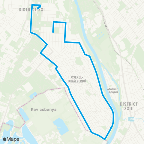 BKK Csepel, Szent Imre Tér / Görögkatolikus Templom map