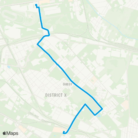 BKK Örs Vezér Tere M+H / Kőbánya-Kispest M map
