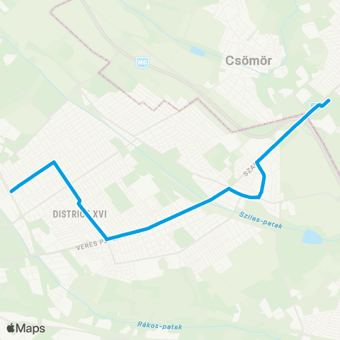 BKK Rákosszentmihály Vasútállomás / Kistarcsa, Kórház H map