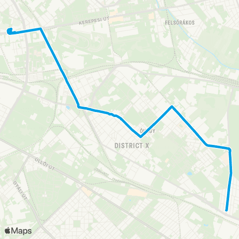 BKK Puskás Ferenc Stadion M / Felsőcsatári Köz map