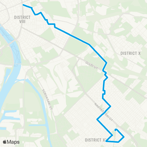 BKK Blaha Lujza Tér M / Udvarhely Utca map