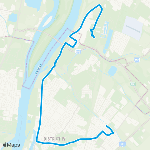 BKK Rákospalota, Kossuth Utca / Dunakeszi, Auchan Áruház map