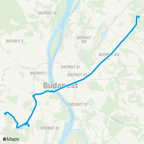 BKK Gazdagréti Tér / Újpalota, Nyírpalota Út map