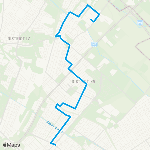 BKK Bosnyák Tér / Rákospalota, Bogáncs Utca map