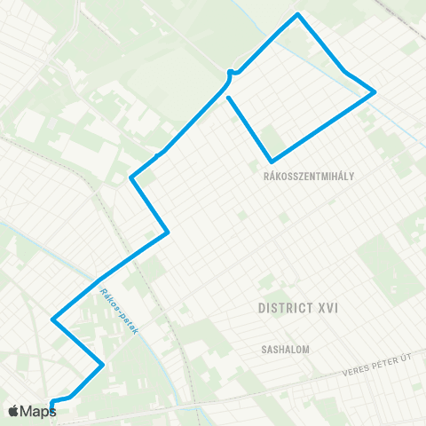 BKK Örs Vezér Tere M+H / János Utca map