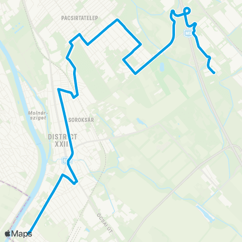 BKK Szentlőrinci Úti Lakótelep / Millenniumtelep H map