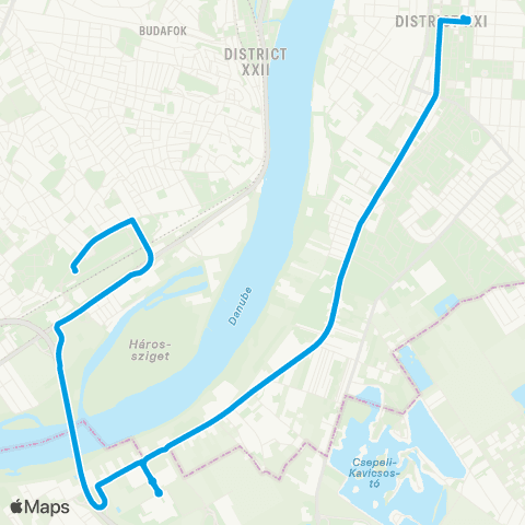 BKK Csepel, Szent Imre Tér / Budatétény Vasútállomás (Campona) map