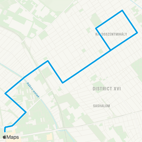 BKK Örs Vezér Tere M+H / János Utca map