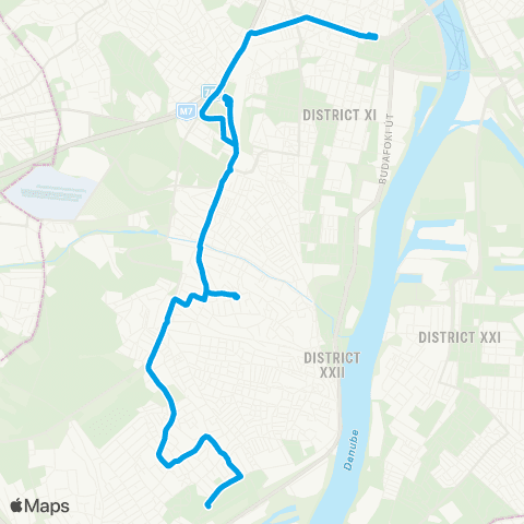 BKK Újbuda-Központ M / Budatétény Vasútállomás (Campona) map