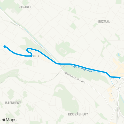BKK Széll Kálmán Tér M / Dániel Út map