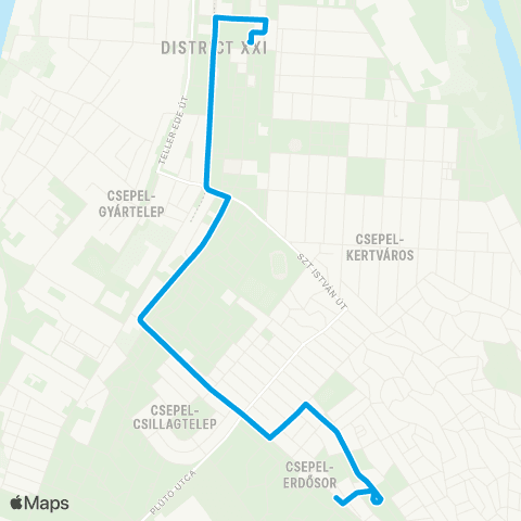 BKK Csepel, Szent Imre Tér / Csille Utca map