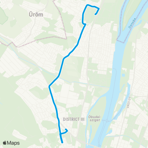 BKK Békásmegyer H / Óbudai Rendelőintézet map