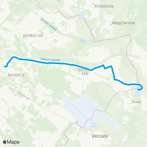 BKK Kőbánya Alsó Vasútállomás / Maglód, Auchan Áruház map