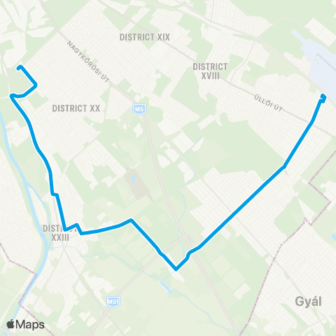 BKK Gubacsi Út / Határ Út / Ferihegy Vasútállomás map