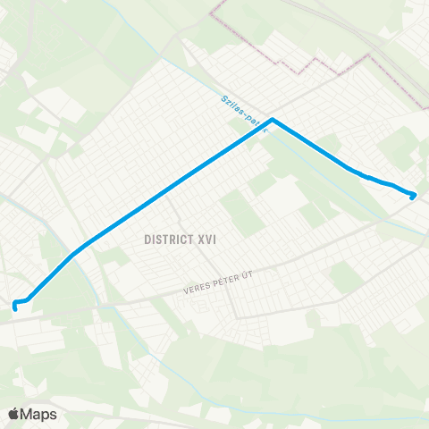 BKK Örs Vezér Tere M+H / Cinkota H map