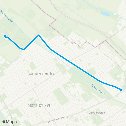 BKK Újpalota, Szentmihályi Út / Cinkota H map