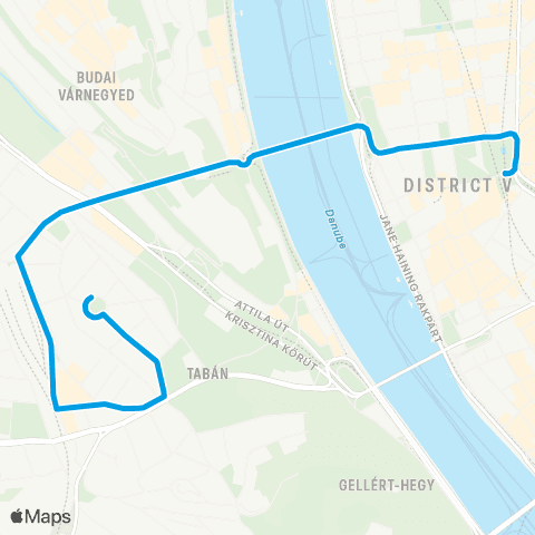 BKK Deák Ferenc Tér M / Naphegy Tér map