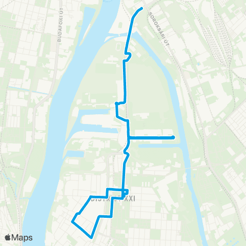 BKK Csepel, Szent Imre Tér / Közvágóhíd H map