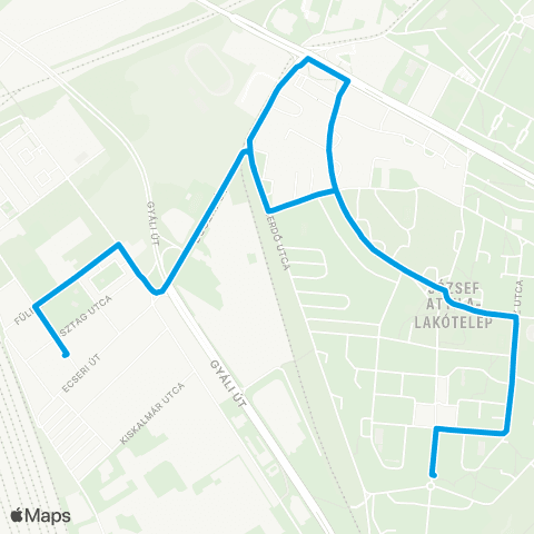 BKK Aszódi Utca / József Attila Ltp., Távíró Utca map