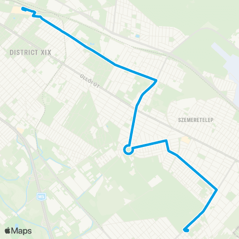 BKK Kőbánya-Kispest M / Alacskai Úti Lakótelep map