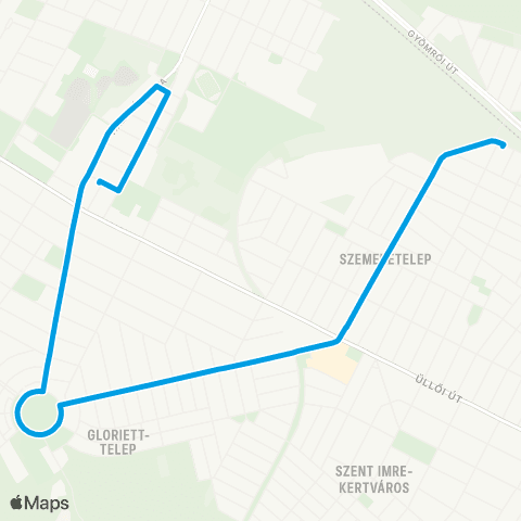BKK Pestszentlőrinc, Szarvas Csárda Tér / Szemeretelep Vasútállomás map