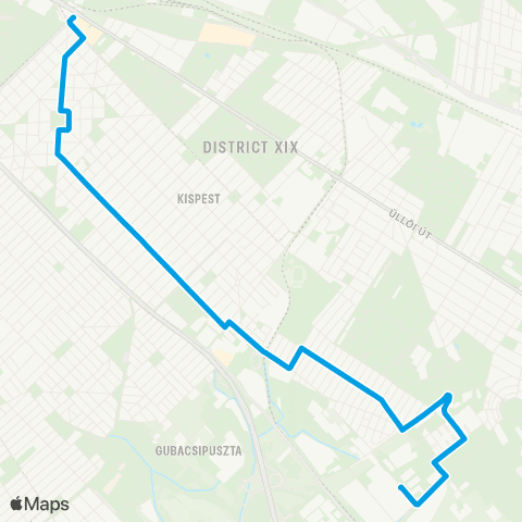 BKK Határ Út M / Ipacsfa Utca map