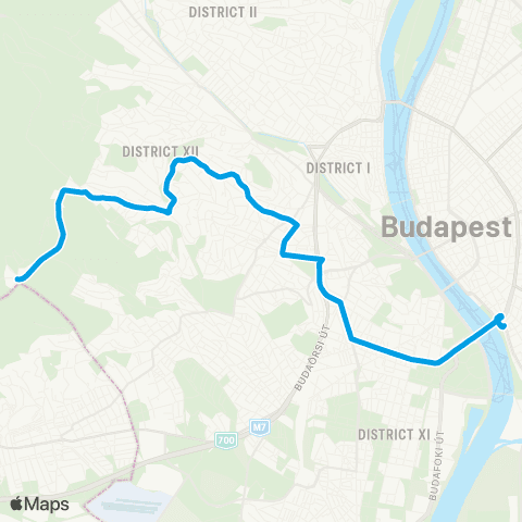 BKK Boráros Tér H / Normafa, Látogatóközpont map