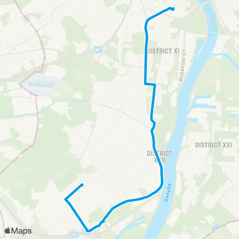 BKK Móricz Zsigmond Körtér M / Baross Gábor-Telep, Ispiláng Utca map