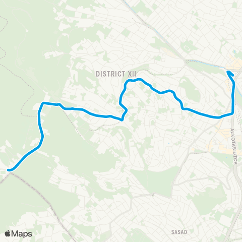 BKK Széll Kálmán Tér M / Csillebérc, KFKI map