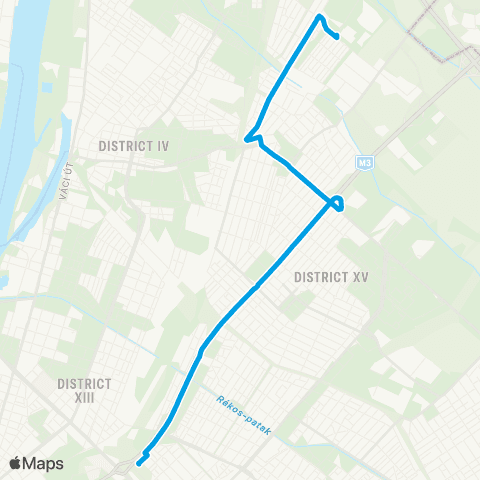 BKK Mexikói Út M / Rákospalota, Székely Elek Út map