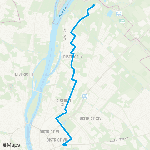 BKK Keleti Pályaudvar M / Káposztásmegyer, Aquaworld map