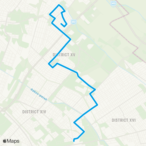 BKK Örs Vezér Tere M+H / Cserba Elemér Út map