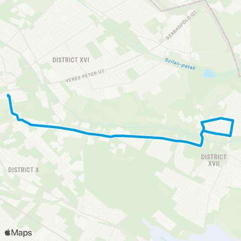 BKK Liget Sor / Örs Vezér Tere M+H map