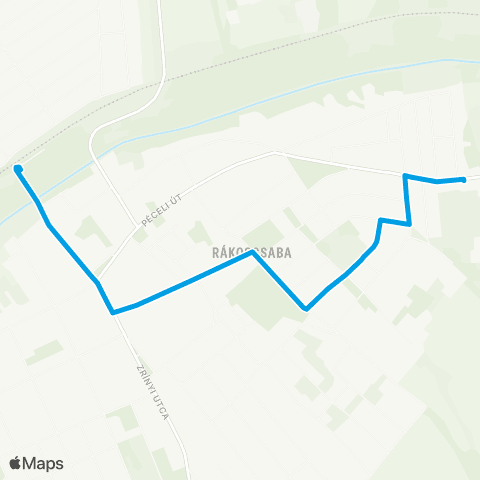 BKK Rákoscsaba Vasútállomás / Színes Utca map