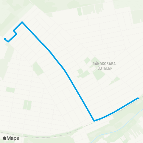 BKK Rákoscsaba Vasútállomás / Piski Utca (Óvoda) map