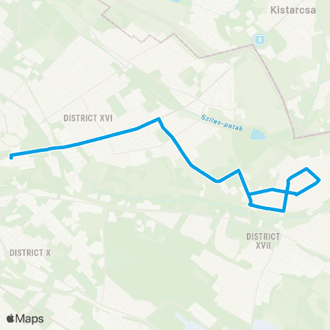 BKK Örs Vezér Tere M+H / Gyöngytyúk Utca map