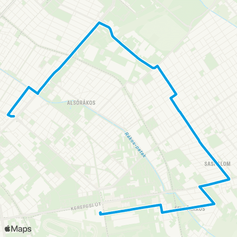 BKK Örs Vezér Tere M+H / Bosnyák Tér map